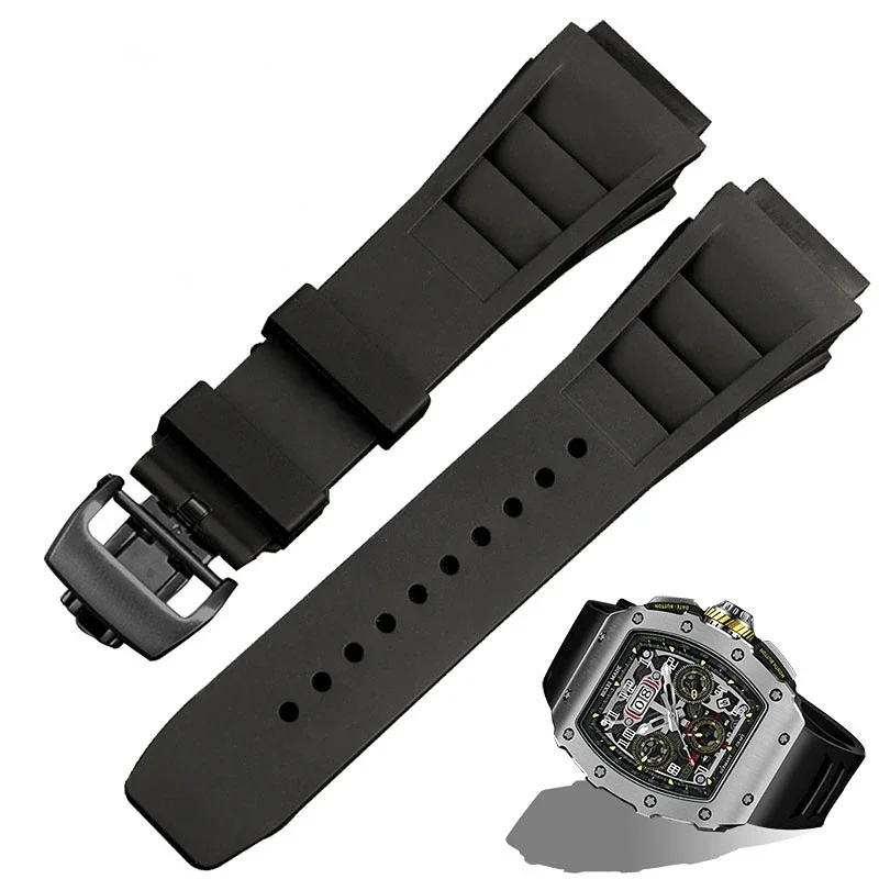 Sweat Band Wrist - Rubberen Horlogeband Voor Richard Mille Waterdicht