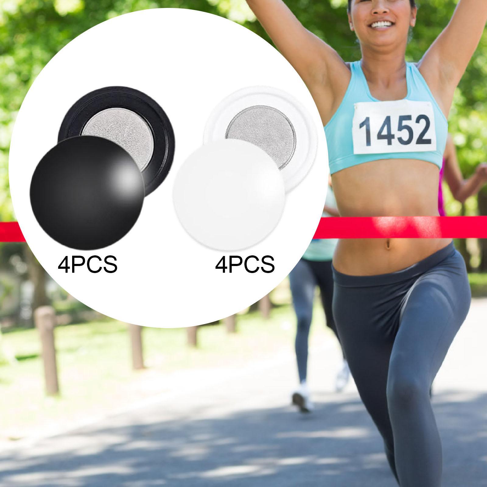 Running Gear Essential - 4-paar magnetische race-clips hardloopuitrusting voor hardlopers