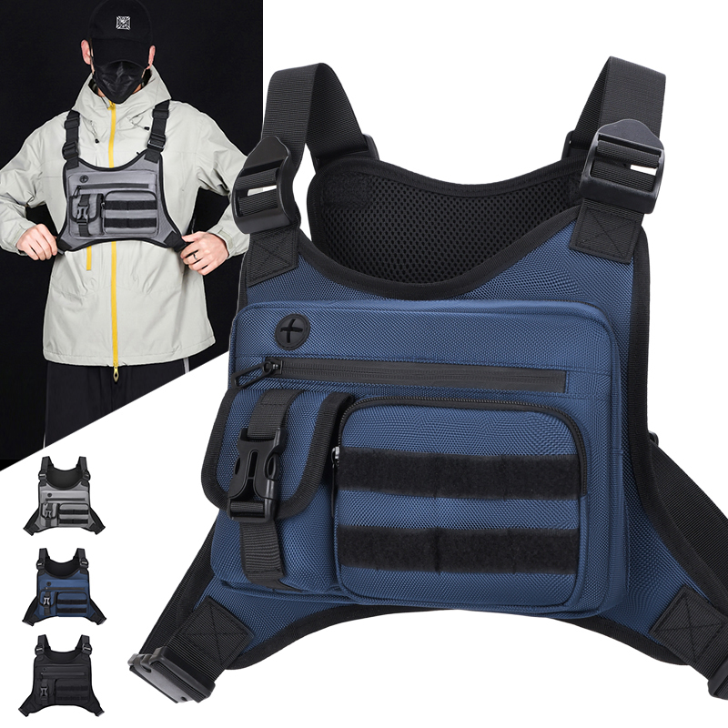 Running Gear Usa - Tactische borsttas voor heren, waterdicht, crossbody