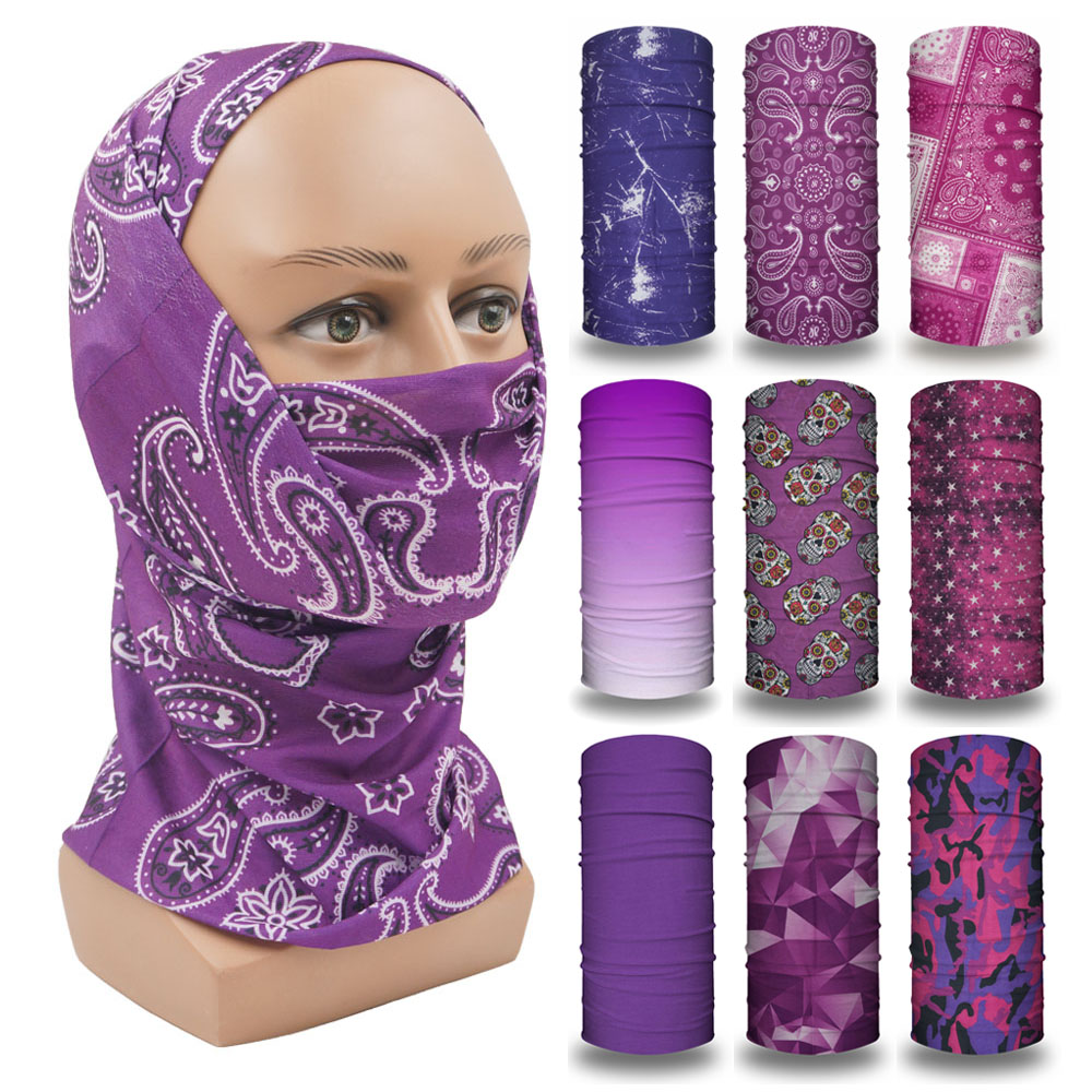 Running Gear Quick Dry - Paarse bivakmuts dames hardlopen camping hoofdband