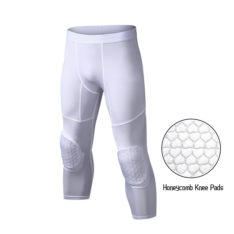 Running Gear Essential - Basketbalbroek Voor Heren Met Kniebeschermers 3/4