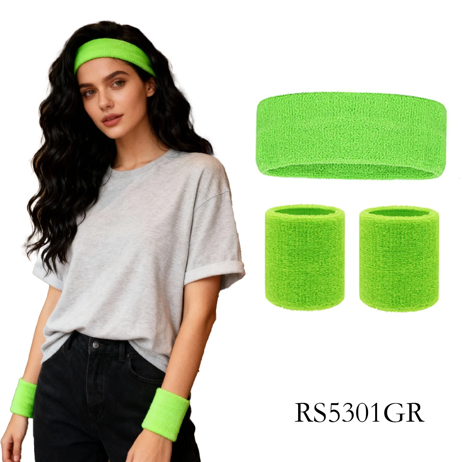 Meerkleurige Terry-zweetbandje - Sweat Band Wrist recensie en prijs